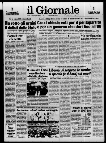 Il giornale : quotidiano del mattino